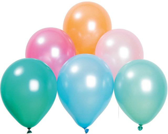 Rico Design Luftballon Mix in Pastell Matt aus Naturkautschuklatex, 12 Stück, Durchmesser: 30 cm - Bild 1