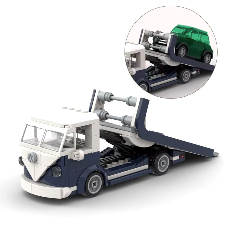 wishiot Bausteine-Set Anhänger, LKW-Modell, Fahrzeuge - Bild 3
