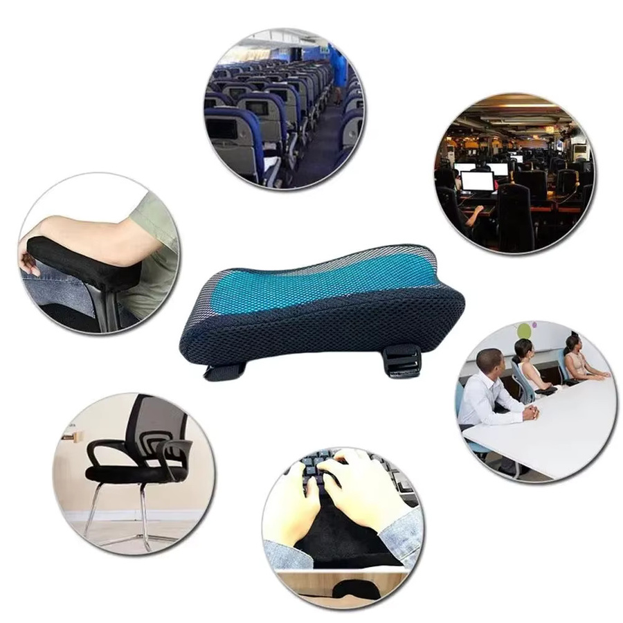 BOTQTOW Ergonomische Memory-Foam-Armlehnenauflage für Bürostühle und Gaming-Stühle in Schwarz - Bild 6