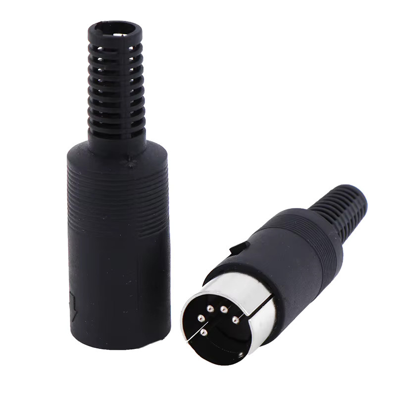 Mini-DIN Steckdose als Chassis-Kabelhalterung in Schwarz mit 3/4/5/6/7/8 Pin Optionen - Bild 5