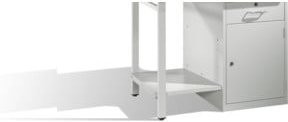 C+P Ablageboden für Werkbank mit Standschrank, Breite: 100 cm, Farbe: Lichtgrau - Bild 1