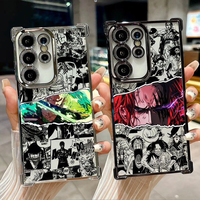 One Piece Anime Handyhülle für Samsung Galaxy S26 Ultra S25 S24 S23 S21 S20 FE Plus 5G Multicolor - Bild 1
