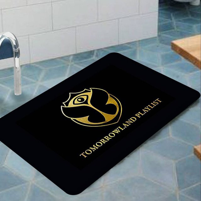 Miniso T-Tomorrowland Music Logo Flurteppich, Schwarz, B/T: 80 x 50 cm - Bild 1