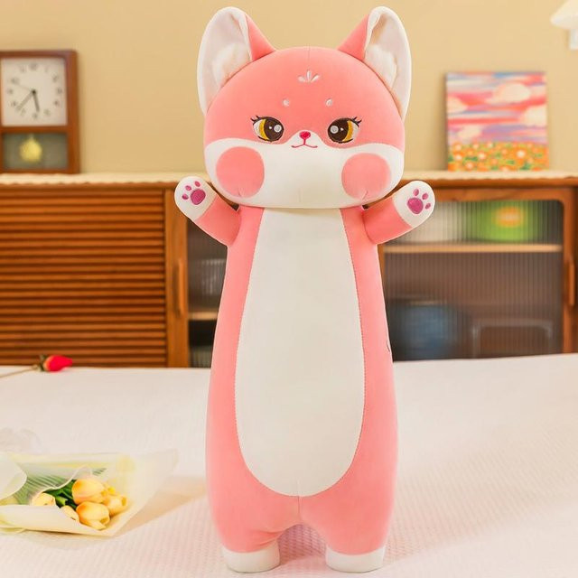 Linyi toy Kawaii Katze Märchen Roter Fuchs Plüschtier, Rot, Rosa / Pink - Bild 1