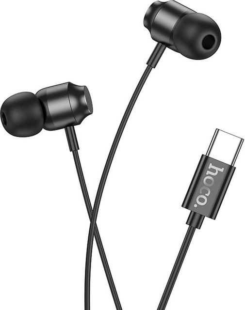 HOCO M122 Handsfree In-Ear Kopfhörer mit USB-C Anschluss, Schwarz - Bild 1