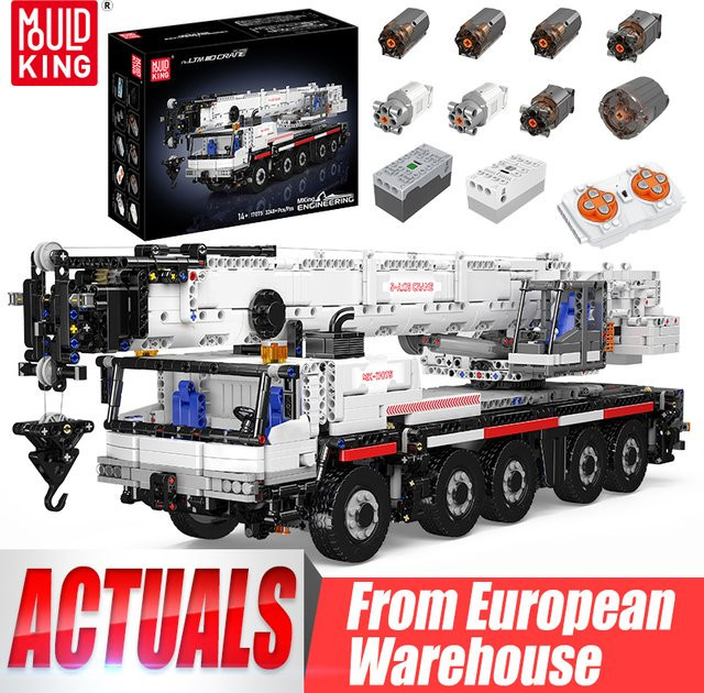 Mould King 17075 LTM 1110 Kran Baustein-Schwerlastwagen, RC motorisiert, ab 14 Jahren - Bild 1
