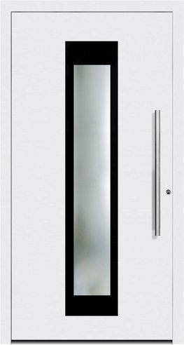 KNOCK Aluminium-Haustür MALDIVES in Weiß mit Glaseinsatz und RC2-Schutz - Bild 1