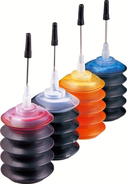 MeaBefit 4-Farben Nachfüll-Tintenset für Canon Epson HP und Brother Tintenstrahldrucker in Multicolor - Bild 1