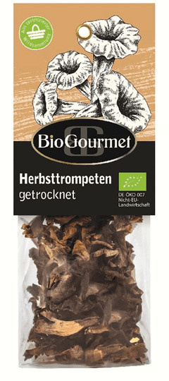 BioGourmet Herbsttrompeten getrocknet 20 g - Bild 1