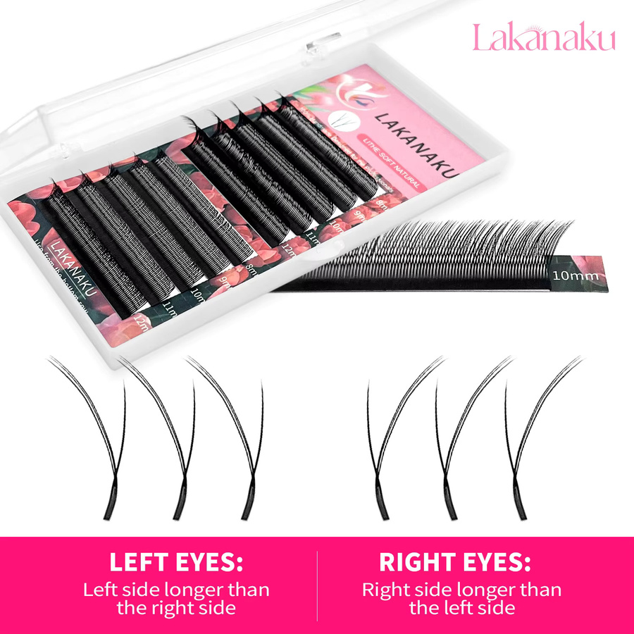 LAKANAKU Fox YY Lashes Volumen-Wimpernverlängerungen, Black, Unisex - Bild 2