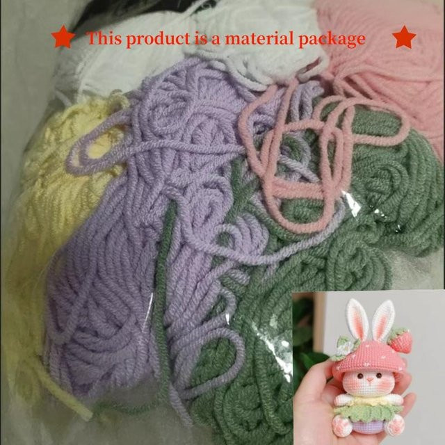 Fashnics Erdbeer-Hase Materialpaket Puppe Bunt / Mehrfarbig - Bild 1