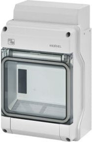 Hensel KV-Automatengehäuse 6TE IP65 in Weiß und Transparent aus Kunststoff - Bild 1