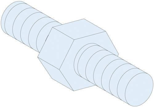 Schneider Electric PrismaSeT-P Abstandshalter hexagonal M6 transparent Höhe: 9 mm (4 Stück) - Bild 1