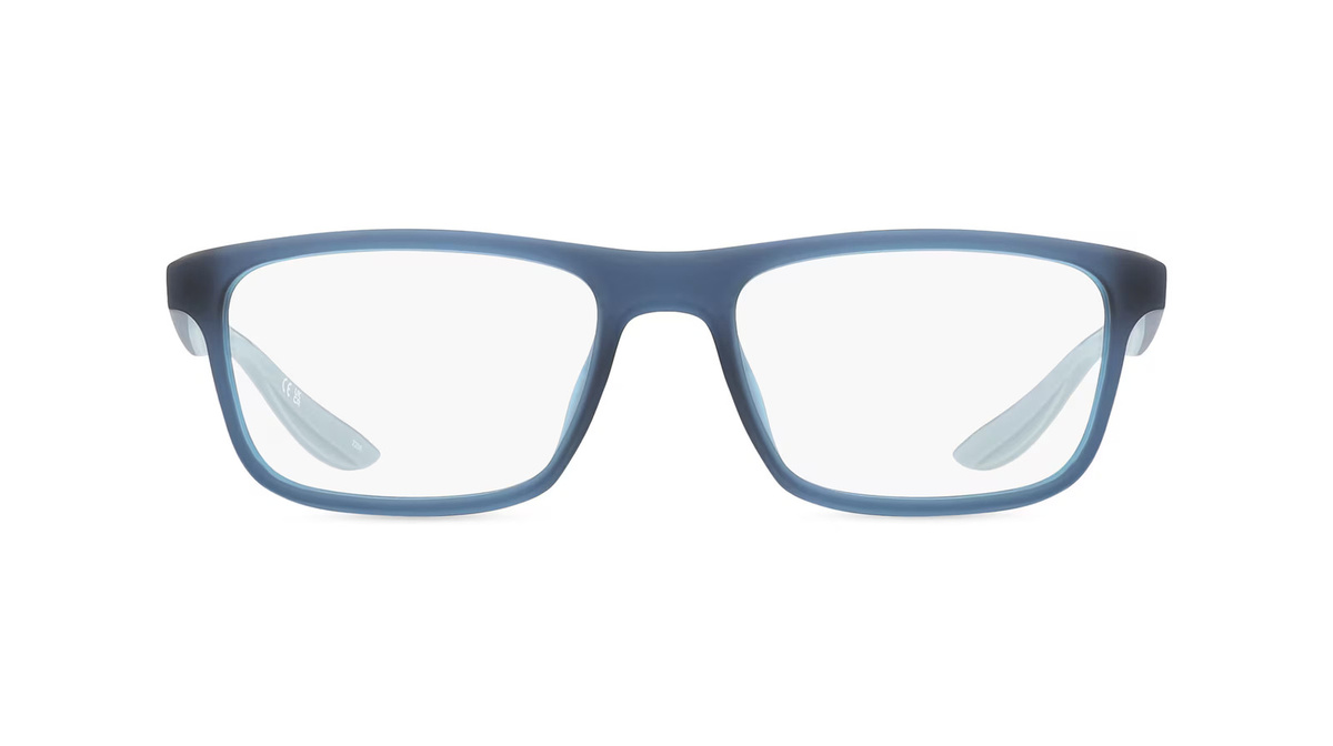 Nike 7046 Brille, Unisex, Vollrand, Quadratisch, Acetat, Blau - Bild 1