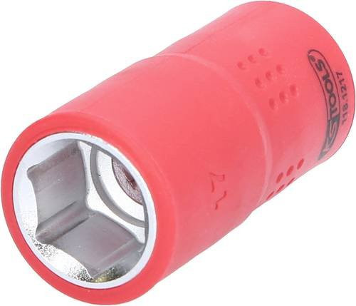 KS Tools Stecknuss 17mm mit 1/2 Zoll Antrieb aus Chrom-Vanadium in Rot - Bild 1