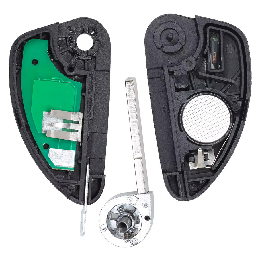 DIYKEY Fernbedienung Auto Schlüsselanhänger für Alfa Romeo 147 156 166 GT, 433 MHz ID48 Chip, 2 oder 3 Tasten, Farbe: Schwarz - Bild 3