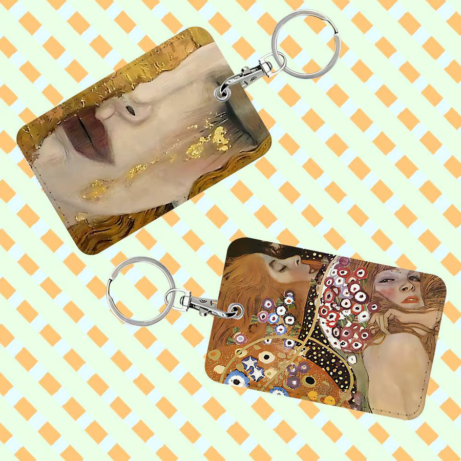 52TOYS Kartenhalter Leder, Der Kuss Gustav Klimt - Bild 3