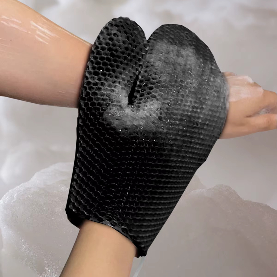2-teilige TPU-Peeling-Badehandschuhe, Unisex - Bild 6
