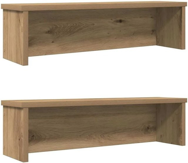 vidaXL Küchenregale stapelbar aus Holzwerkstoff in Artisan-Eiche, 2er-Set, B/T/H: 50 x 15 x 16 cm - Bild 1