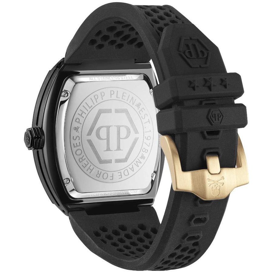 Philipp Plein Herrenuhr The Hexagon Phantom, Quarz, Edelstahl, 44 mm, Schwarz - Bild 3