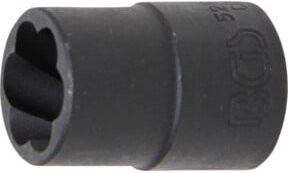 BGS Spiral-Profil-Steckschlüssel-Einsatz Schraubenausdreher mit 1/2 Zoll Innenvierkant und 15 mm Schlüsselweite - Bild 1