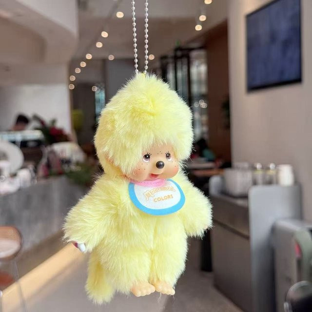 Monchhichi Schlüsselanhänger, gelb, Kinder - Bild 1