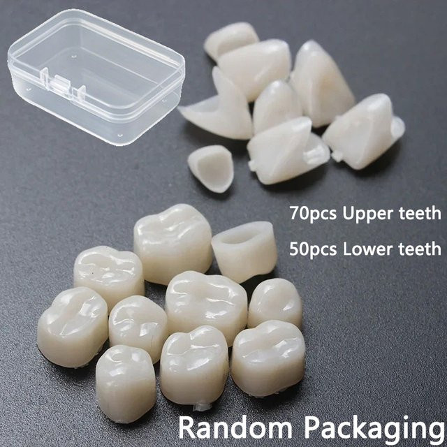 Zoom Dental Porzellan-Dentalmaterial Temporäres Kronen-Ersatzset, 70/50 Stück - Bild 1