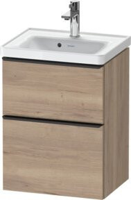 Duravit Waschtischunterschrank D-Neo Wandhängend, Farbe Weiß und Braun, B/T/H: 48,4 x 37,2 x 62,5 cm - Bild 1