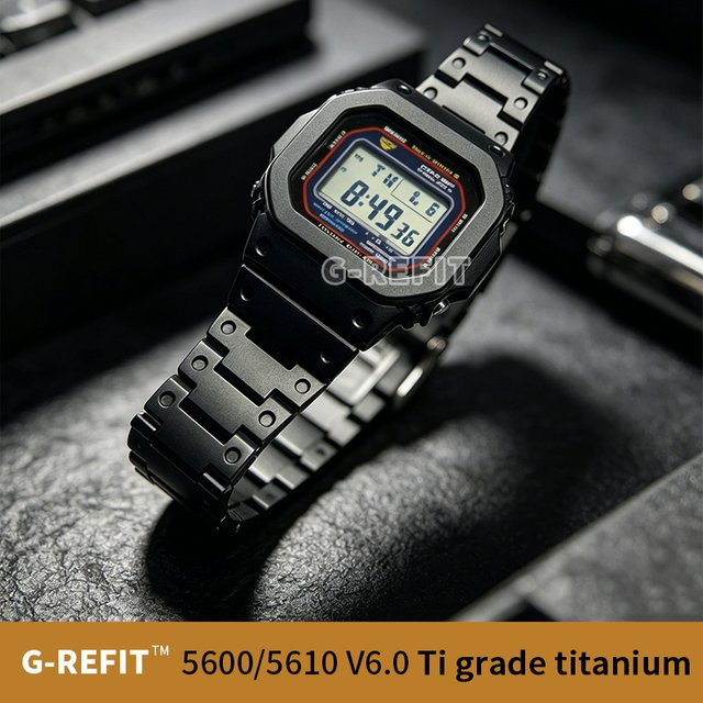 G-Refit Uhrenarmband-Set Titanlegierung, Schwarz, Unisex - Bild 1