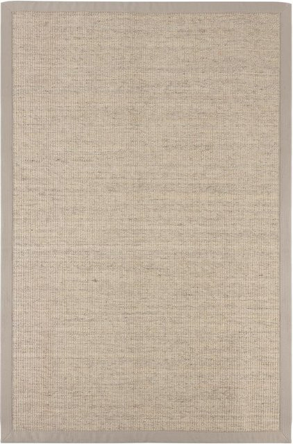 Karat Sisal-Teppich aus Naturfasern mit Latex-Rücken in Marble Beige und rutschhemmender Unterseite - Bild 1