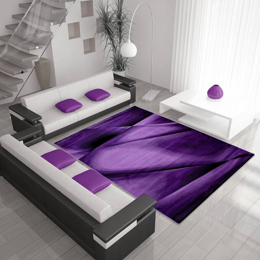 Ayyildiz Kurzflorteppich Miami Violett B/L: 80 x 300 cm - Bild 4