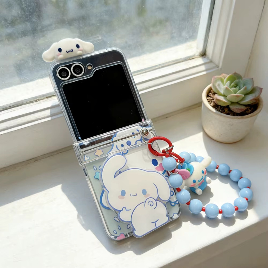 Sanrio My Melody und Cinnamoroll Handyhülle mit Ständer und Trageschlaufe für Samsung Galaxy Z Flip 7 6 5 4 3 - Bild 5