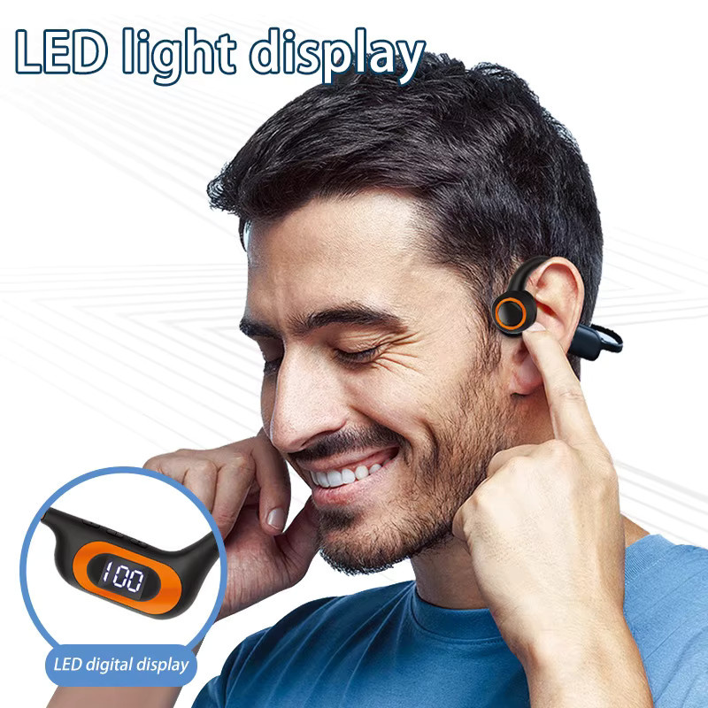 Lenovo G3 Knochenleitungs-Kopfhörer Bluetooth Kabellose Luftleitungs-Kopfhörer Wasserdicht für Sport und Laufen in Coral Color - Bild 4