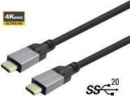 VivoLink USB-C auf USB-C Datenkabel Schwarz, 2m, 20 Gbps Datenübertragung - Bild 1