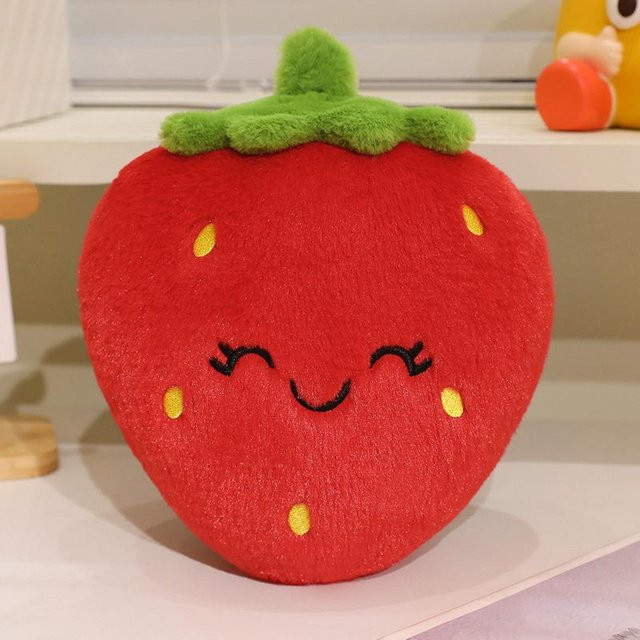 Yiran toy Sommer tropische Frucht gefülltes Plüschkissen, Wassermelone Erdbeere Ananas Avocado Durian - Bild 1