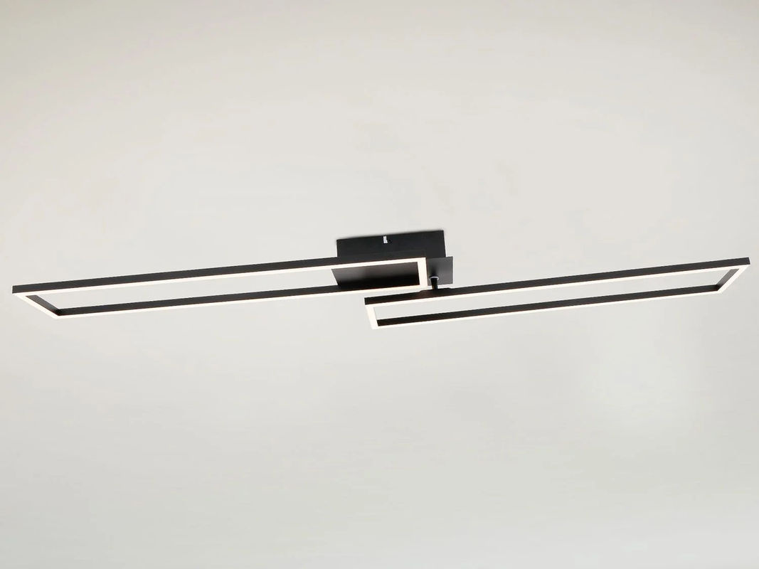 BRILONER CCT LED Design Deckenleuchte rechteckig in Schwarz mit dimmbarer Lichttemperatur und Helligkeit - Bild 3