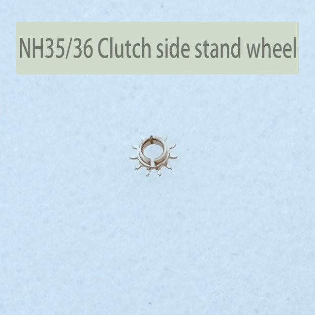 OUNGHD Uhrenzubehör NH35 NH36 Kupplungsseitenrad, Wochenkalender-Antriebsrad, Messing, Silber, Unisex - Bild 1