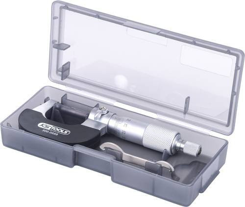 KS Tools Bügelmessschraube aus Edelstahl in Silber, Messbereich 0-25 mm - Bild 1