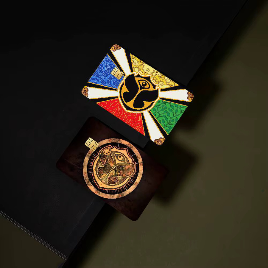 Tomorrowland Music Logo Aufkleber Set mit 4 Stück, wasserfeste Dekoration in Multicolour - Bild 3