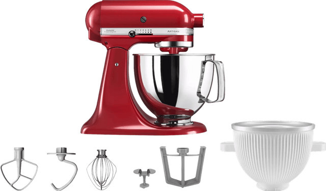 KitchenAid Artisan Küchenmaschine 5KSM125 in Empire Rot inklusive Eiszubereiter aus Metall - Bild 1