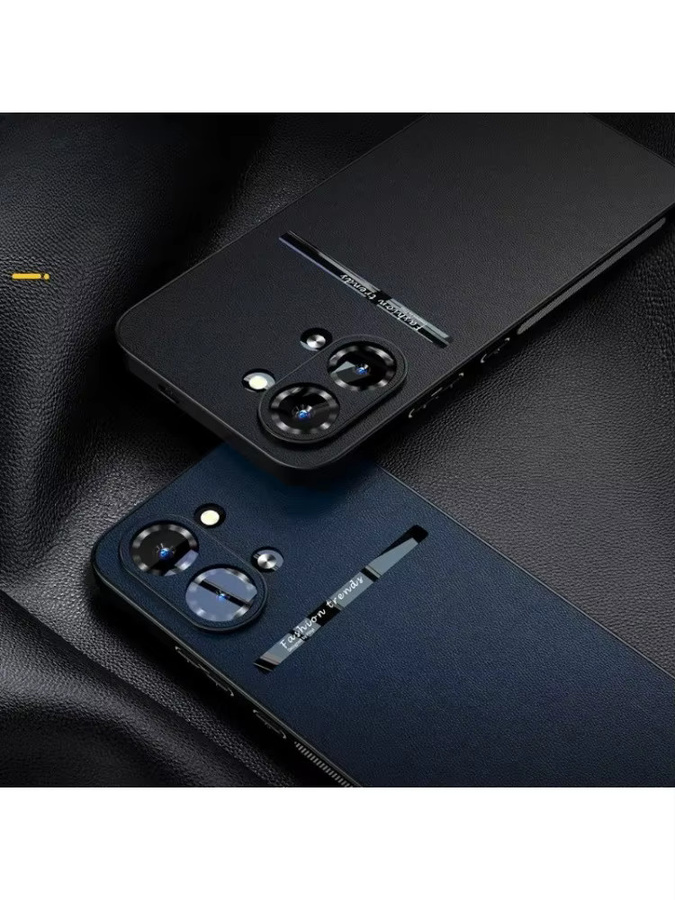 Premium Business Sle Matte Lychee Lederhülle für Xiaomi POCO X8Pro Max X8Pro Redmi Turbo 5 5 Max in Blau - Bild 3