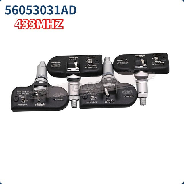 GANGLE Reifendruckkontrollsensor 56053031AD 433 MHz in Schwarz für Dodge Avenger Caravan Journey Caliber Charger Dakota Magnum Nitro Ram 1500 - Bild 1