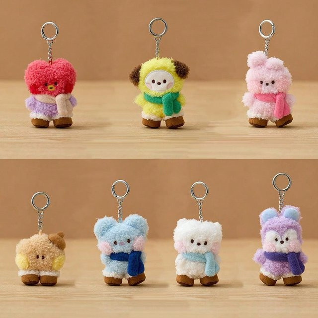 LINE FRIENDS BT21 Mini-Schal Schneestiefel, Schlüsselanhänger - Bild 1