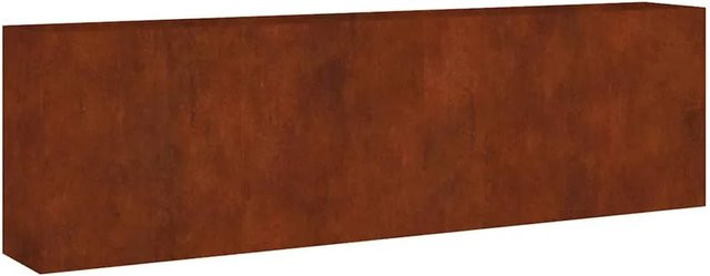Furnicato Hochbeet aus Cortenstahl in Braun, B/T/H: 280 x 40 x 80 cm - Bild 1