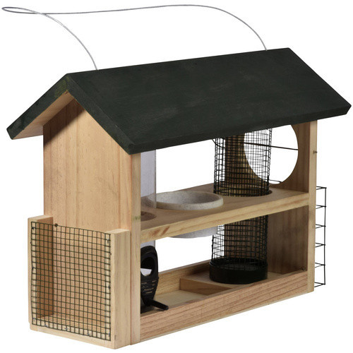 DOBAR Multifunktions-Vogelfutterhaus 7-in-1 in Grün - Bild 3
