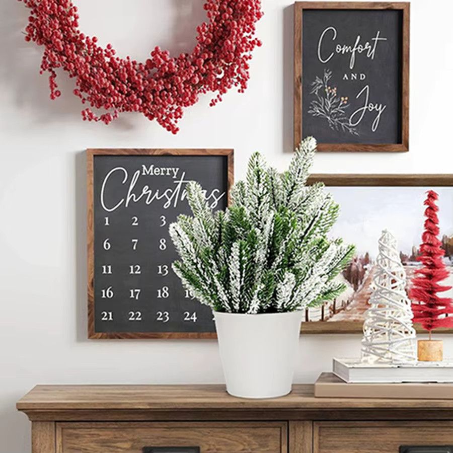 ZQCY Künstliche Kiefer Pflanzen in Grün für Tischdekoration, Garten, Hochzeit oder Weihnachten, 4 oder 8 Stück - Bild 3