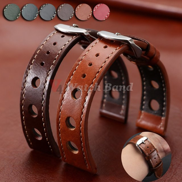 Uhrenarmband Rindsleder, Braun, 20mm, 22mm, Herren und Damen - Bild 1