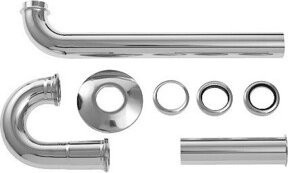 Duravit Waschtisch-Röhrensiphon Starck 1 1/4 Zoll, Ablaufrohr 300 mm, Chrom - Bild 1