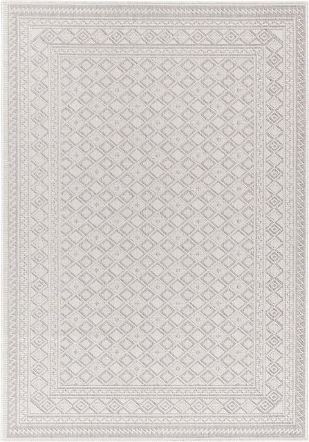 Modern Living Flachwebteppich Naturel 2 in Weiß, geometrisches Design, B/T: 120 x 170 cm - Bild 1