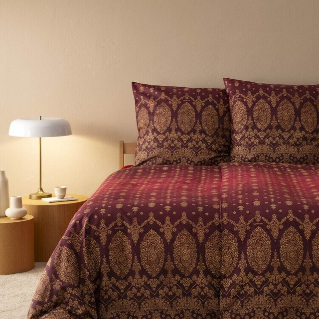 Bassetti DE Bettwäsche Gold Decor aus Baumwollsatin in Bordeaux, B/H: 200 x 200 cm - Bild 1